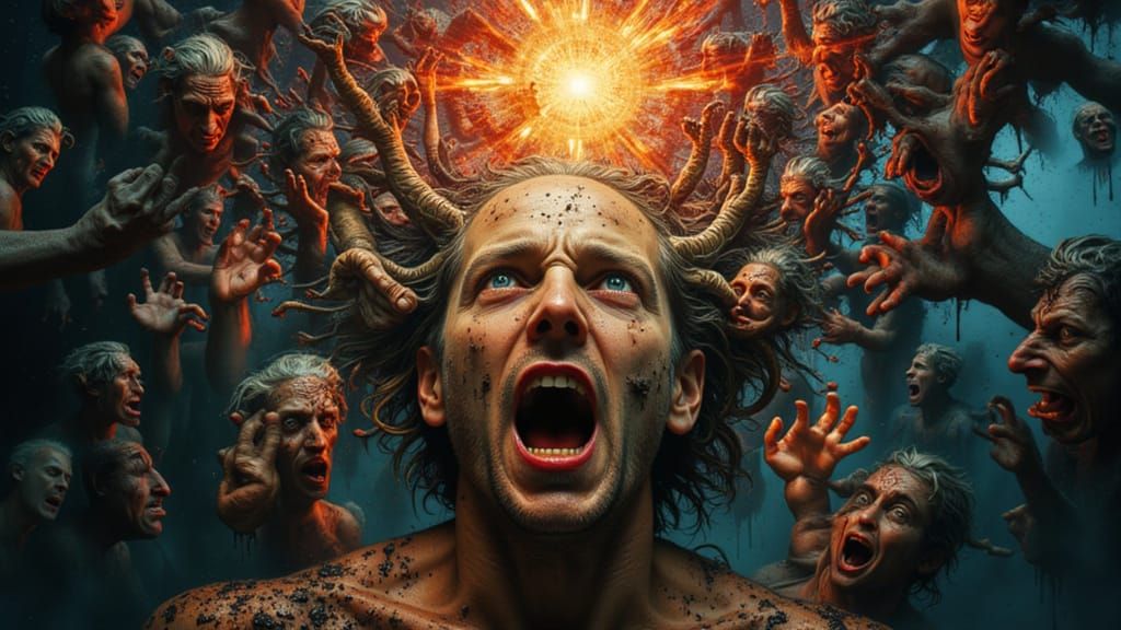 Mindscape of Emotions: Faces of Madness and Serenity