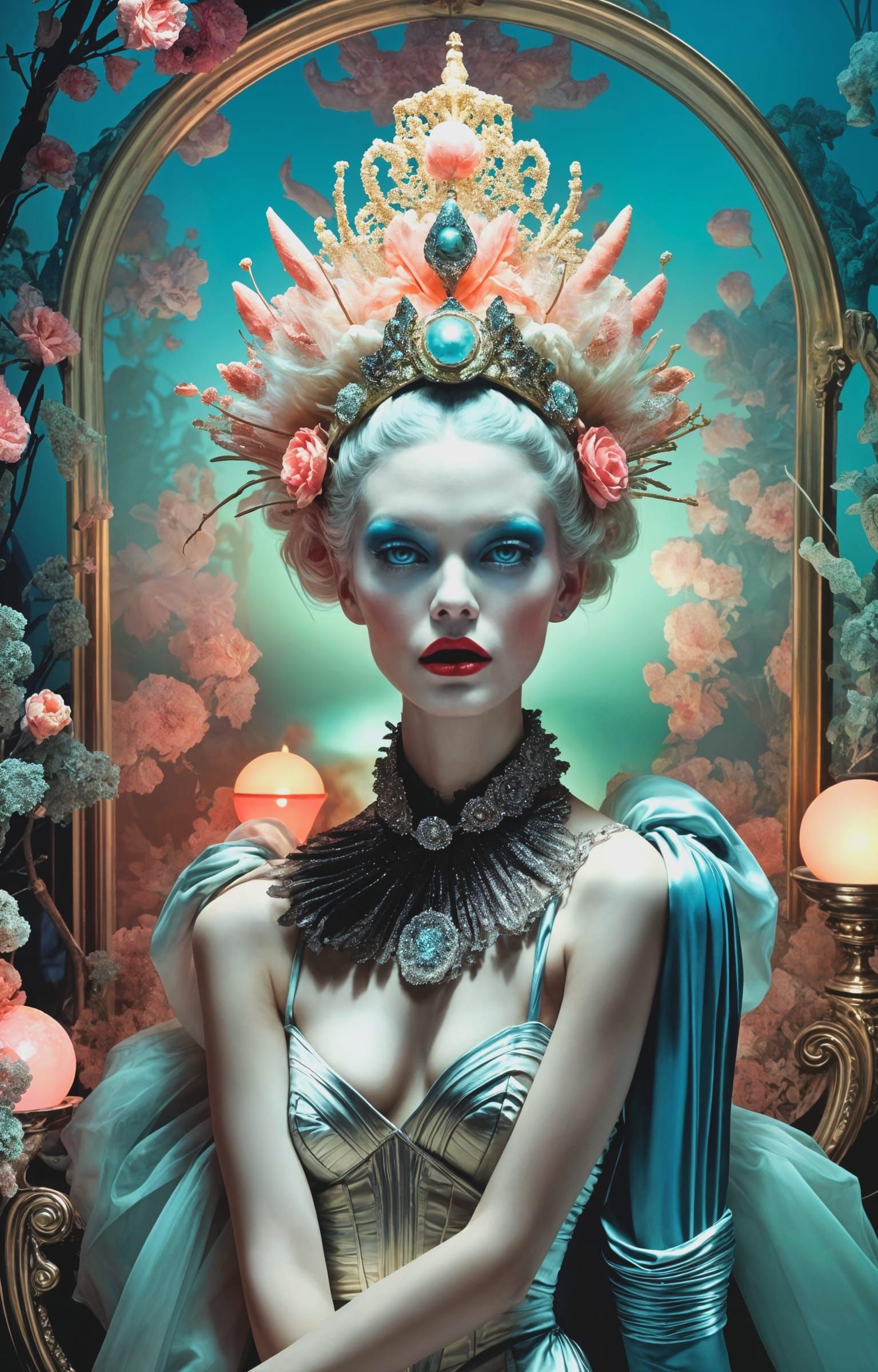 Surreal Fashion Portrait in Editorial Style