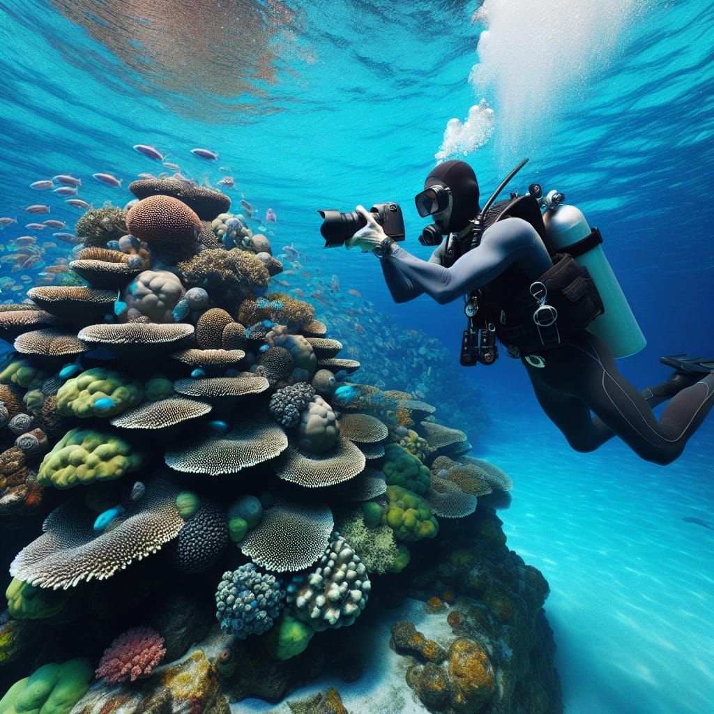 Diver Photographs Tropical Coral Reef in Stunning Realism