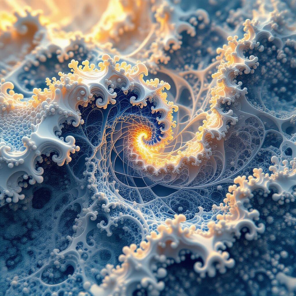 Based on my original piece added zentangles and fractals