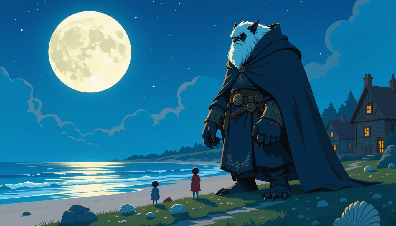 Gentle Giant Guardian of the Village in Dreamlike 3D Render