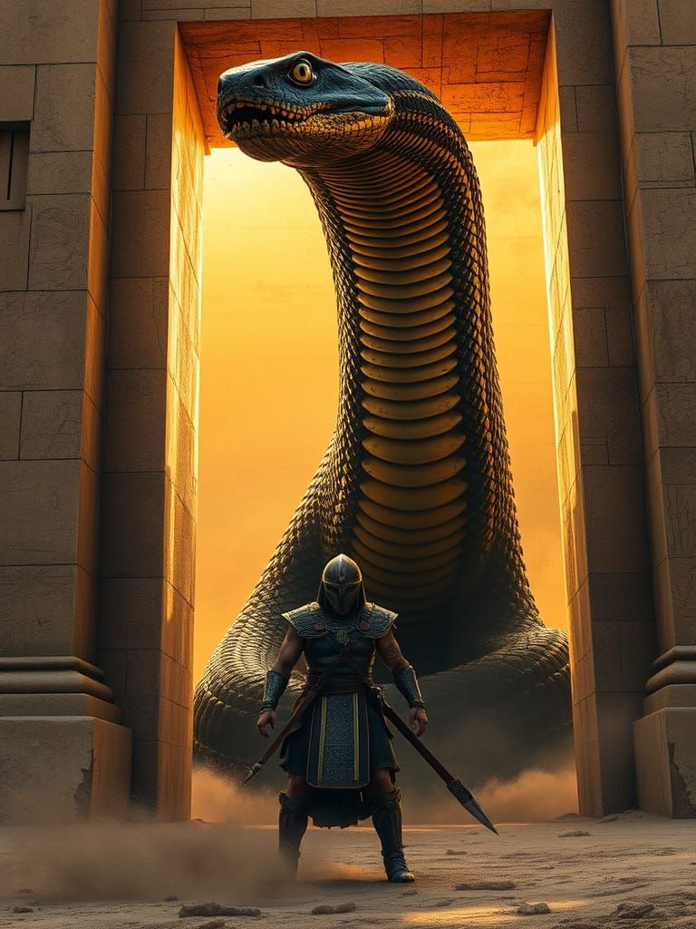 Ancient Pyramid Monstrosity: Rattlesnake Emerges in Golden L...