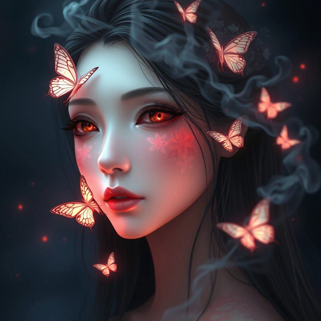 Ethereal Beauty in Traditional Asian Aesthetic