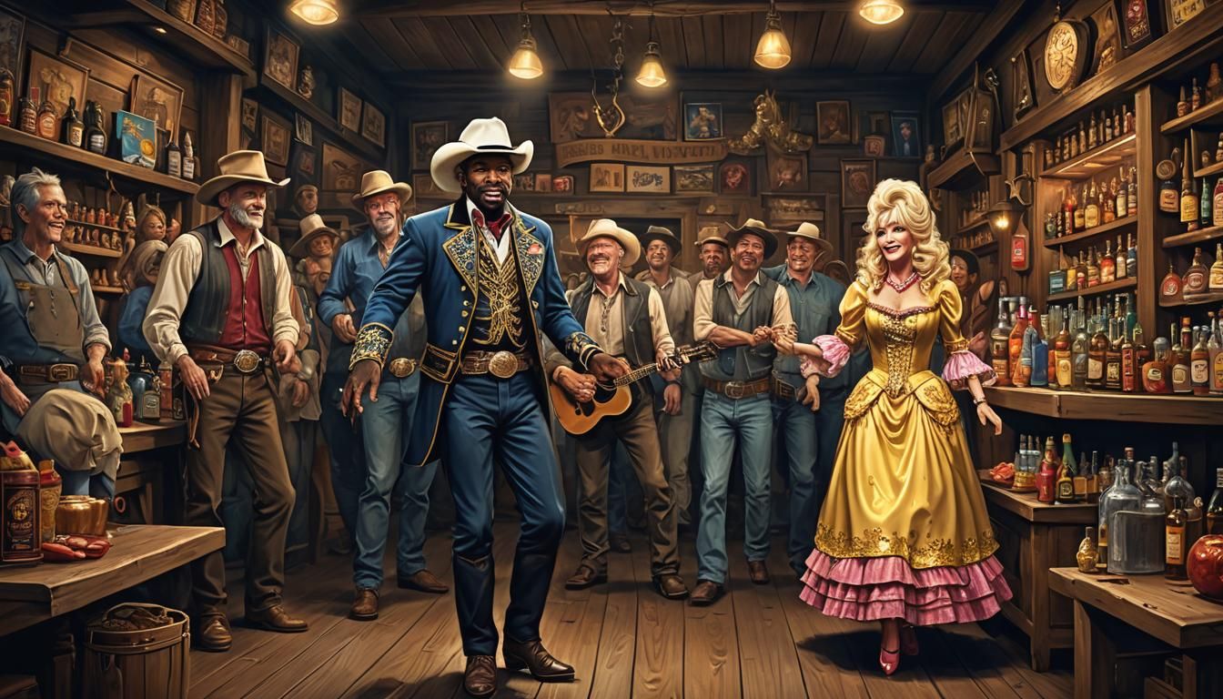 King Alphonso King at an impromptu hoedown in the  Golden Sh...