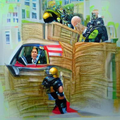 Judge Dredd arresting joe Biden