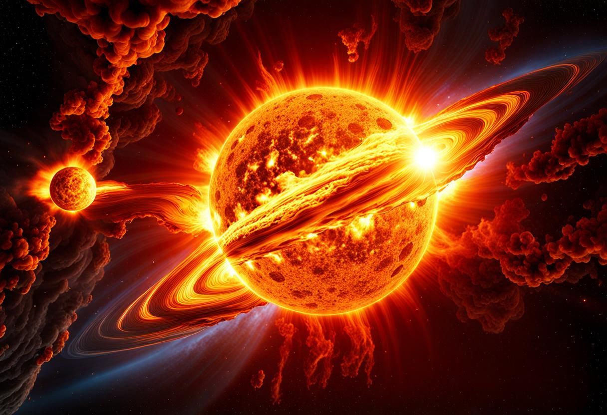 Hyperrealistic Solar Eruption in Deep Color