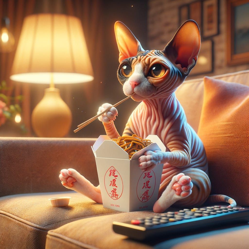 Eating People Food and Watching TV