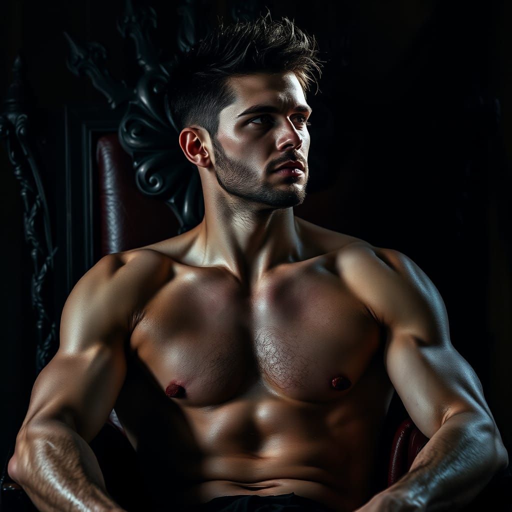 Medieval King in Gritty, Cinematic Portraiture