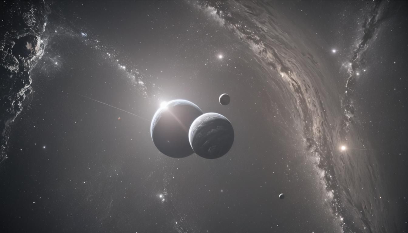 Jupiter Orbit View in Metallic Textures, 8K