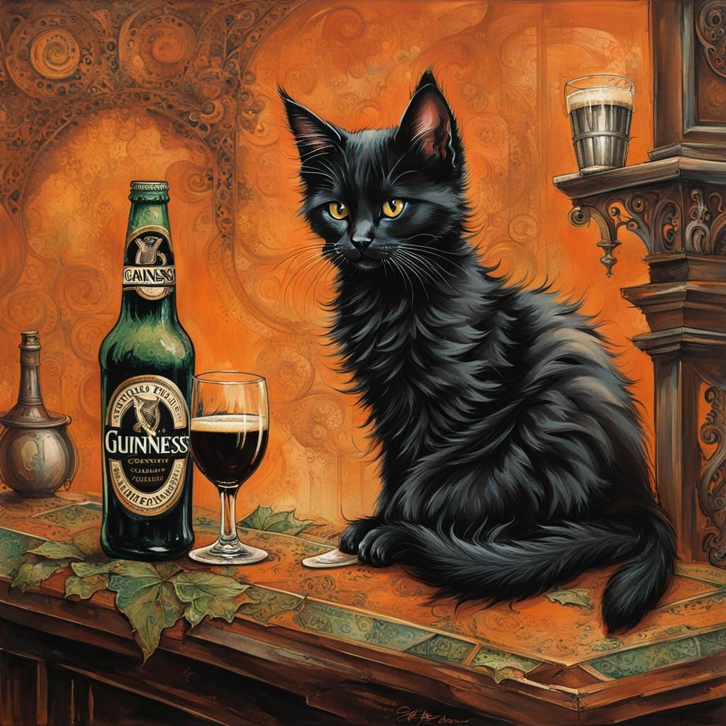 Kitten - Guinness lover