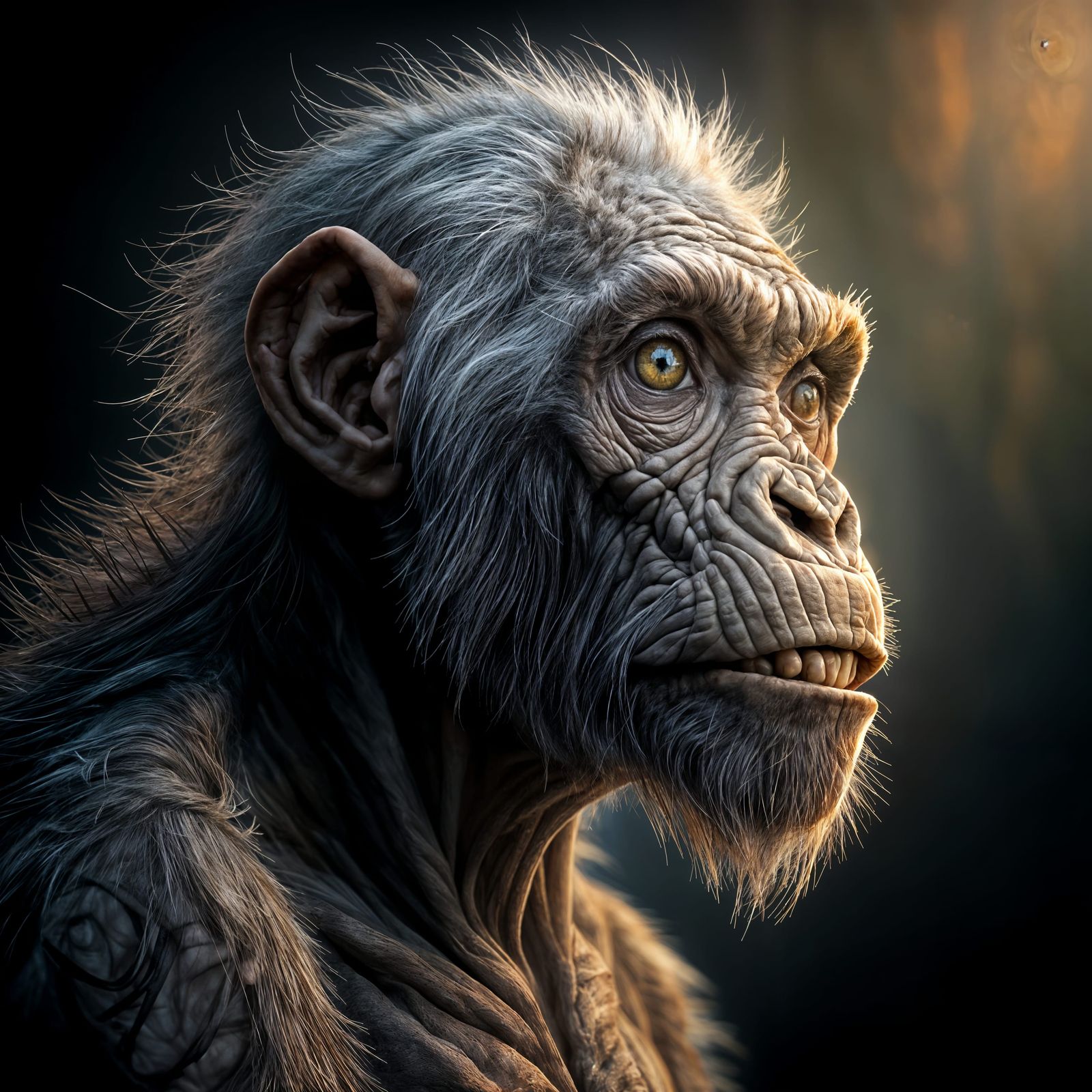 Hyper-Realistic Portrait with Unsettling Realism