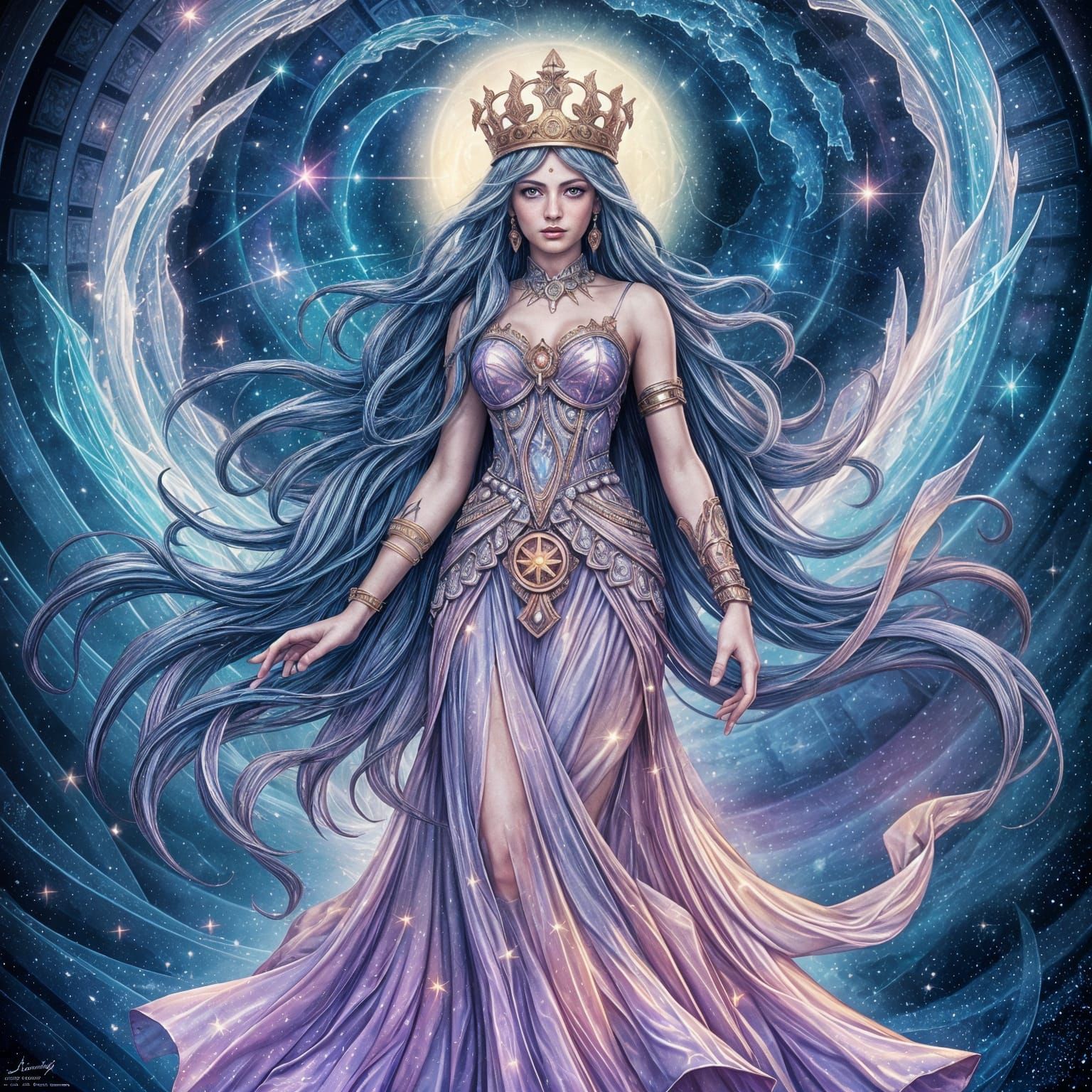 Lady Athena in Cosmic Glory