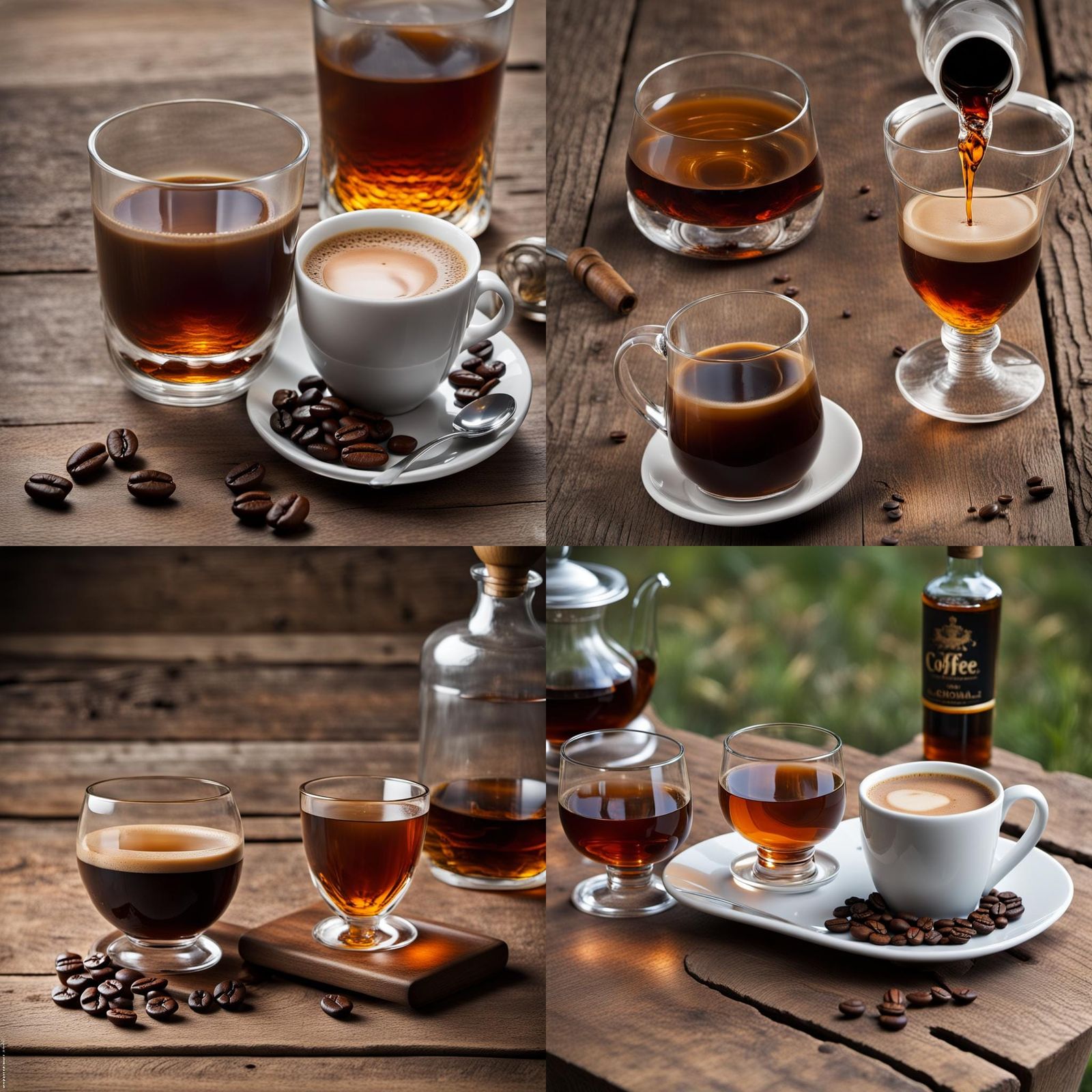 Coffee and Cognac in Afternoon Light