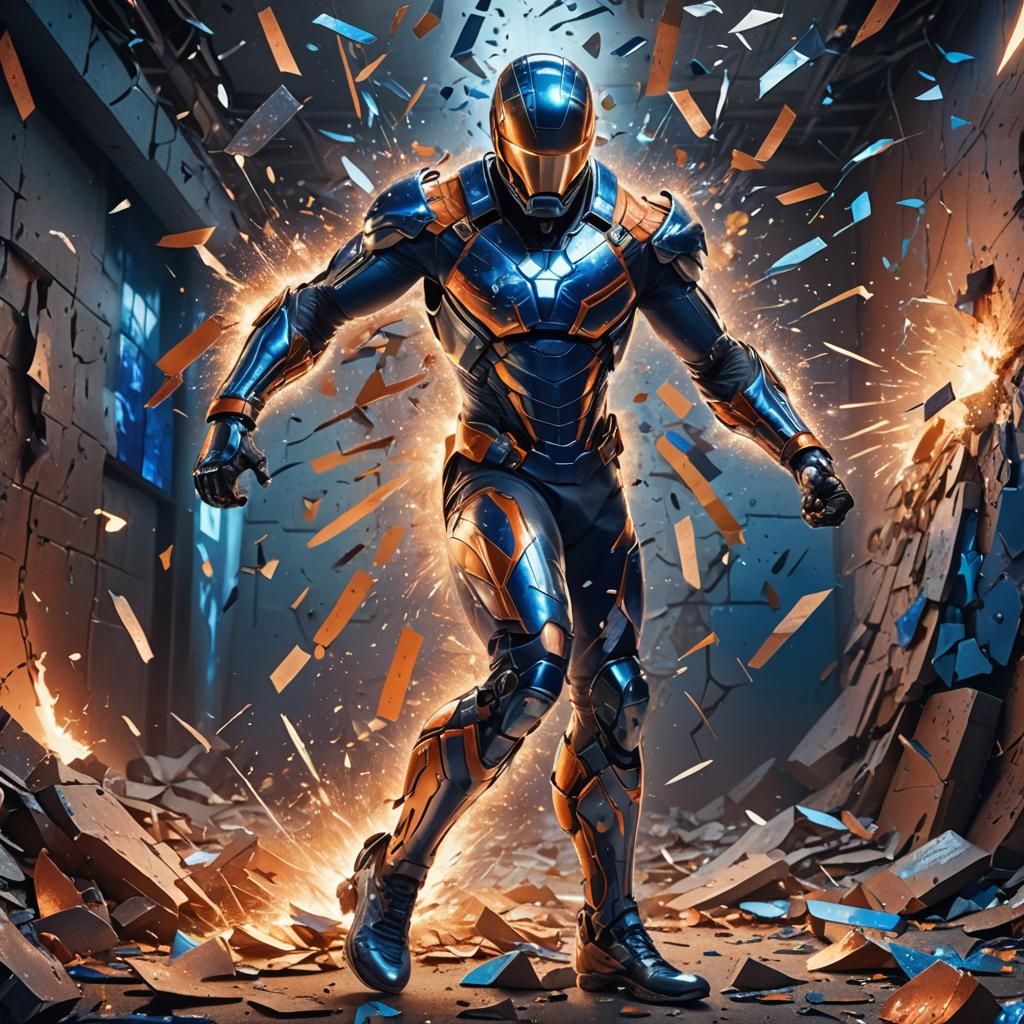 Paralympic Athlete Breaks Through in Fantasy Illustration