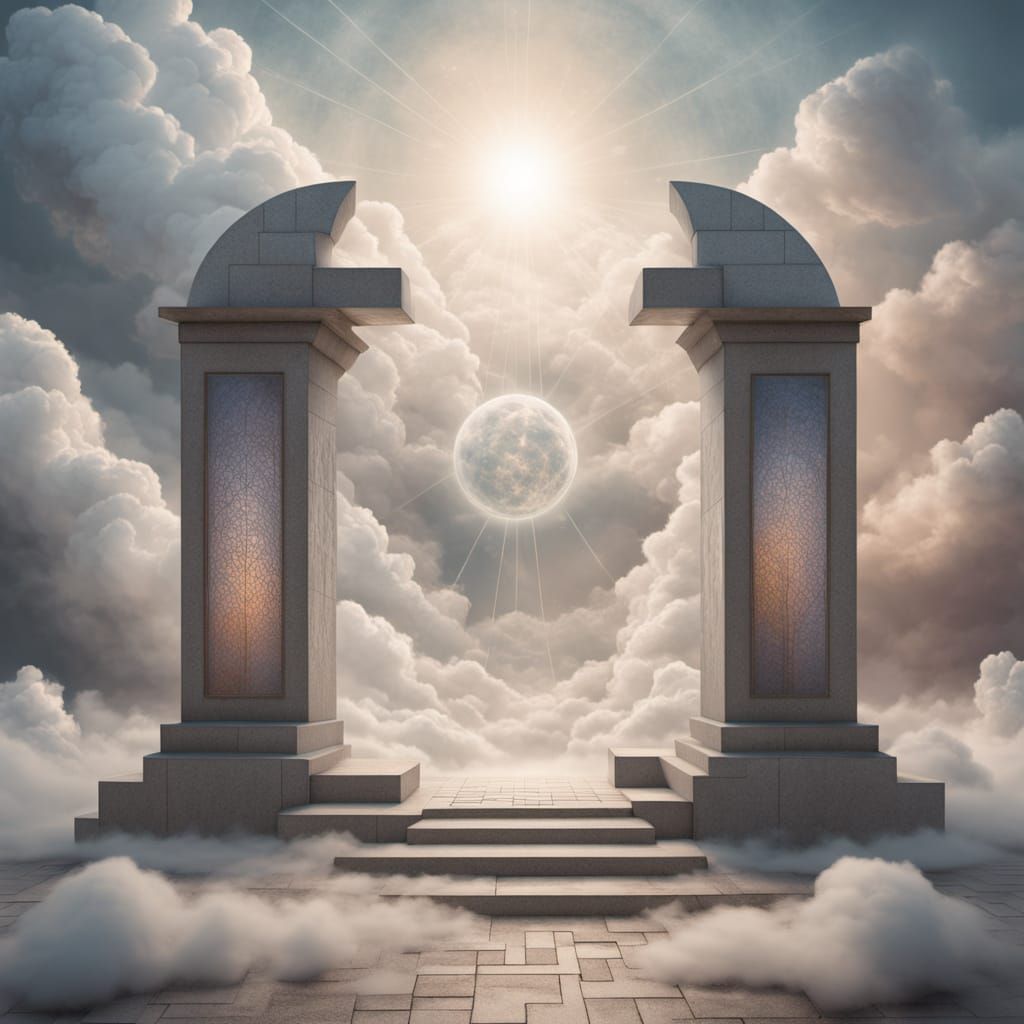 Ethereal Citadel Construction: Surreal Architectural Concept...