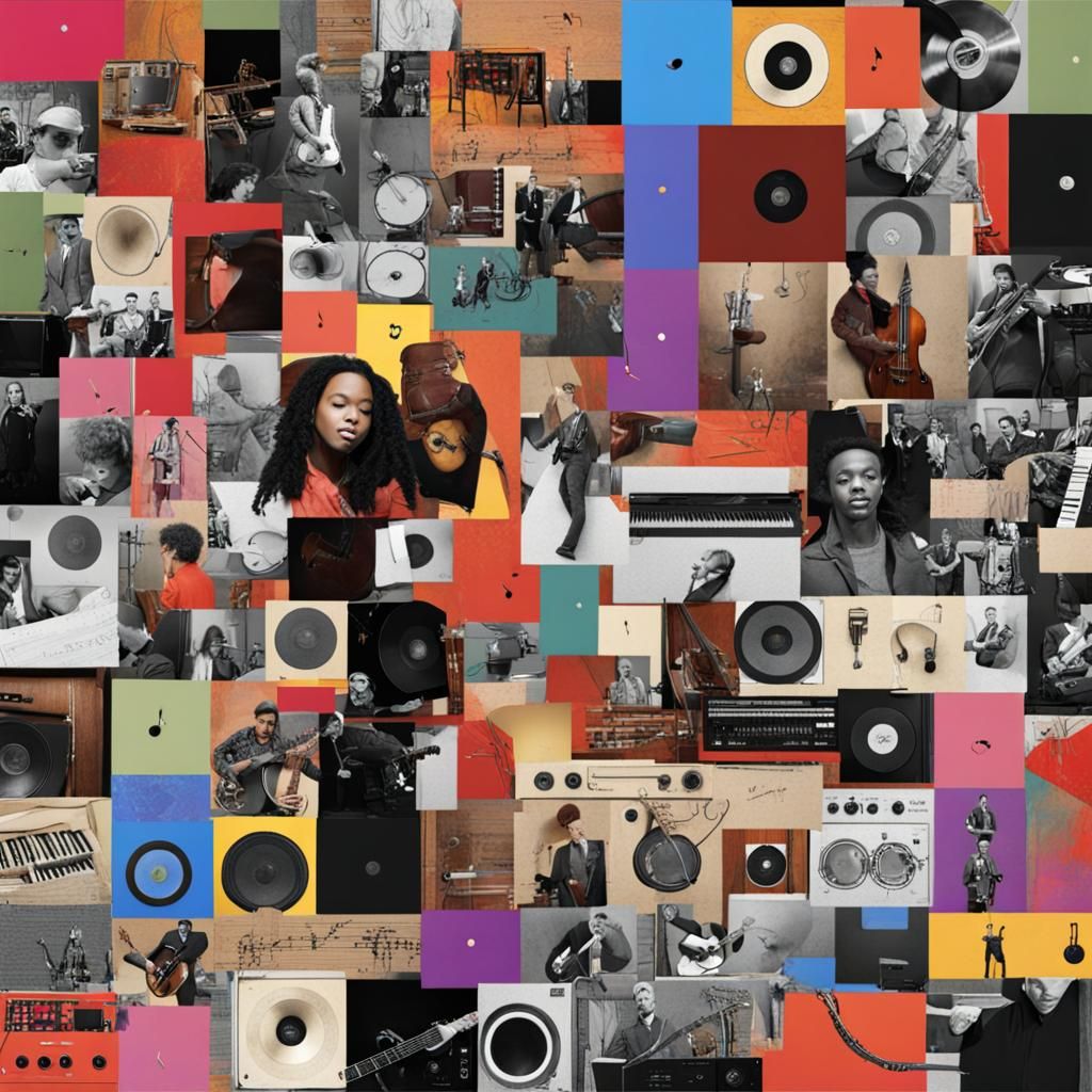 Harmonic Music Collage Generated by AI