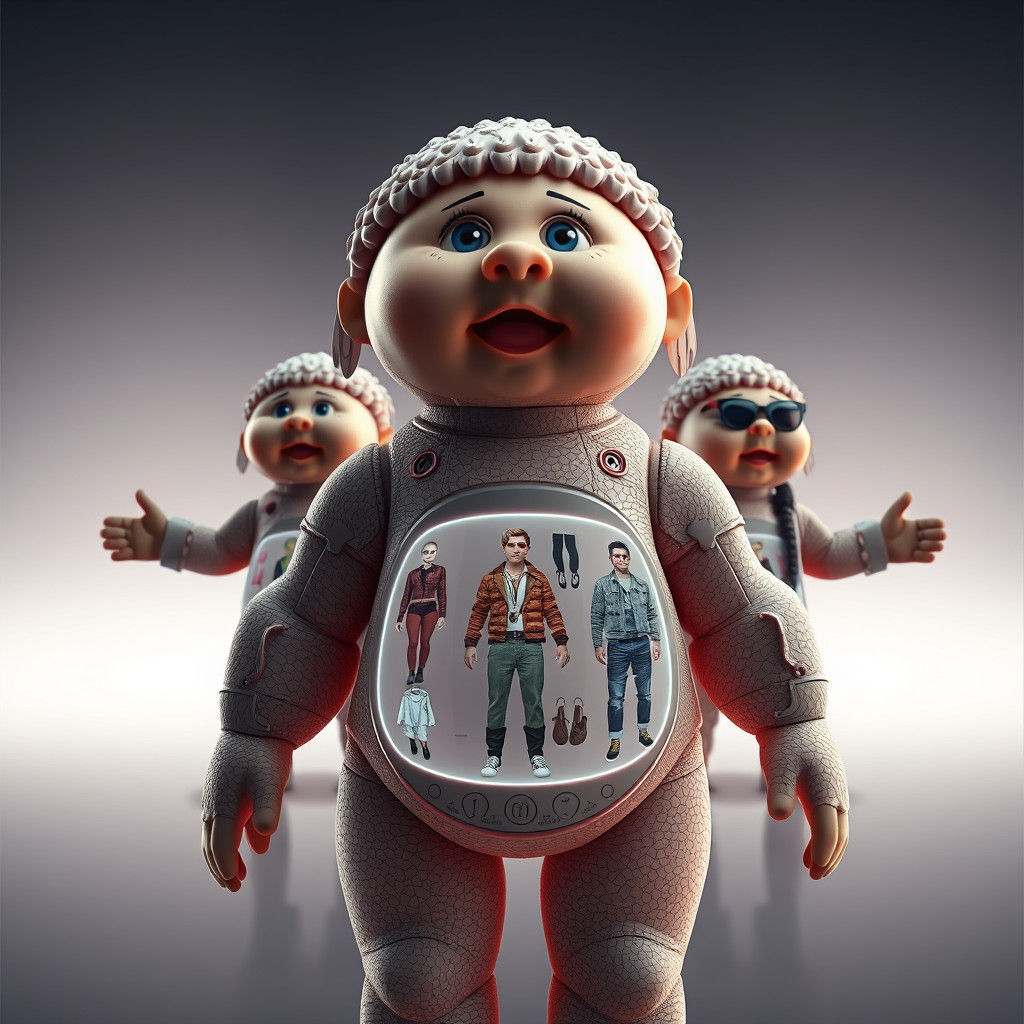 Futuristic Dolls in Hyperrealistic Digital Art