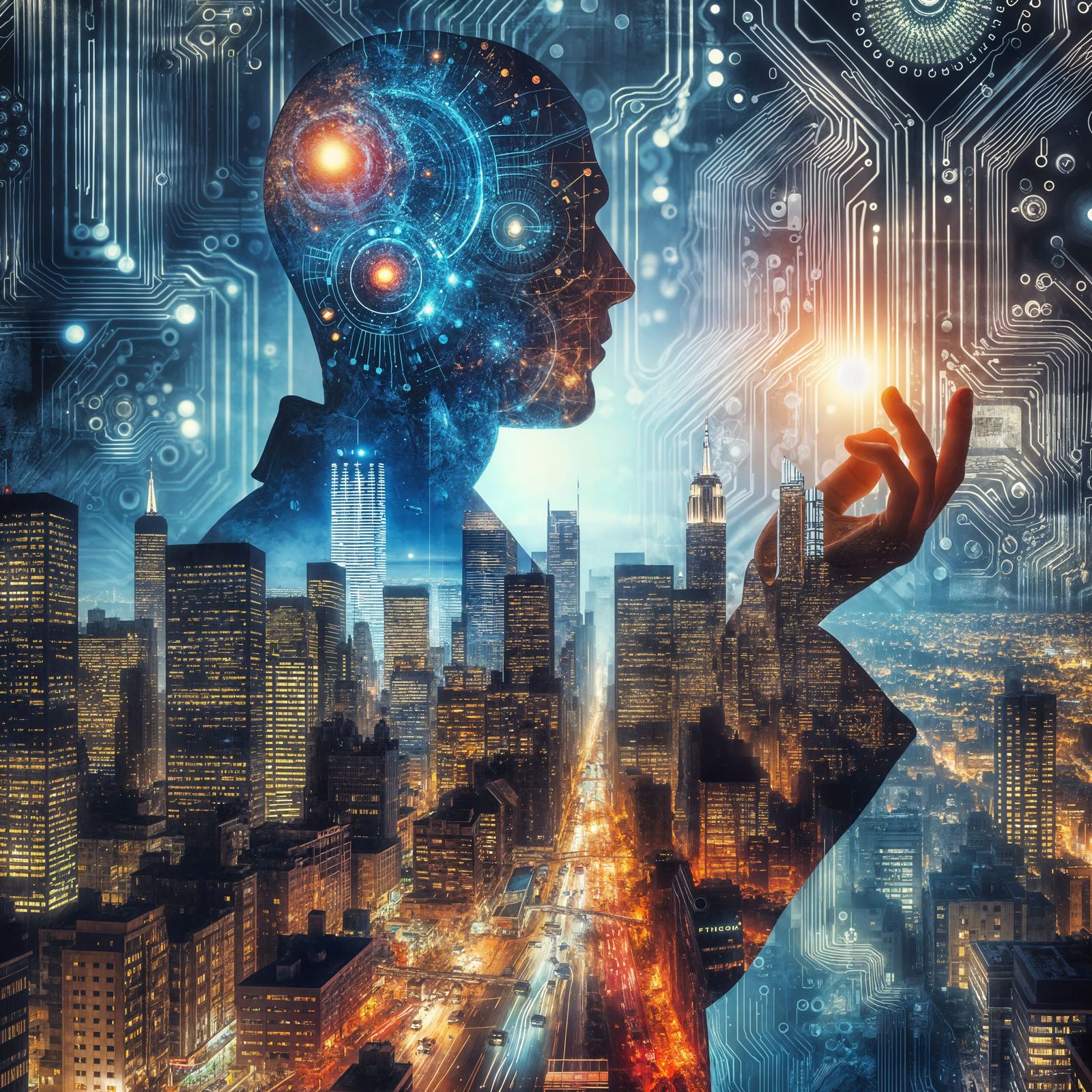 Technological Progress and Human Evolution in Double Exposur...