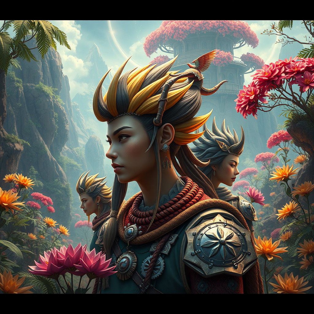 Fantasy Avatars in Lush Environments