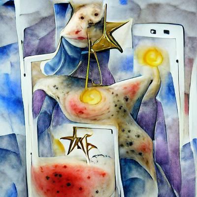 The Star Tarot Card: Digital Art