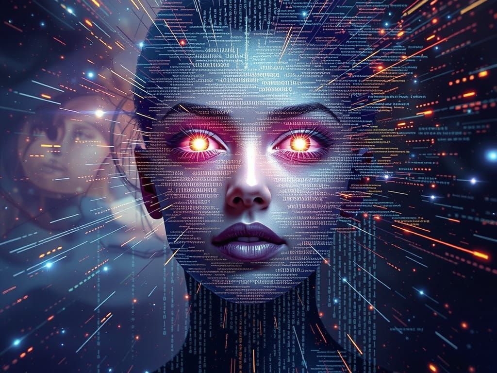 Digital Deity Reveals Infinite Possibilities in Glitch Art