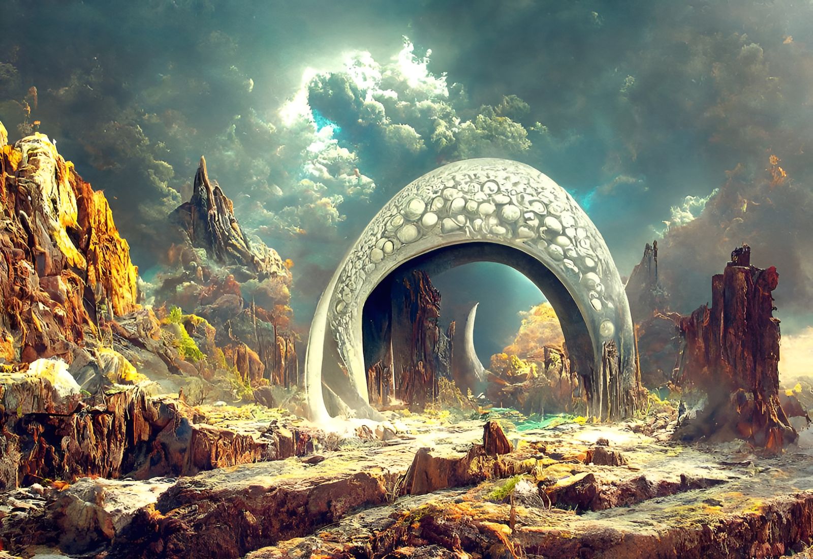 Stargate to a Mechanical Alien World