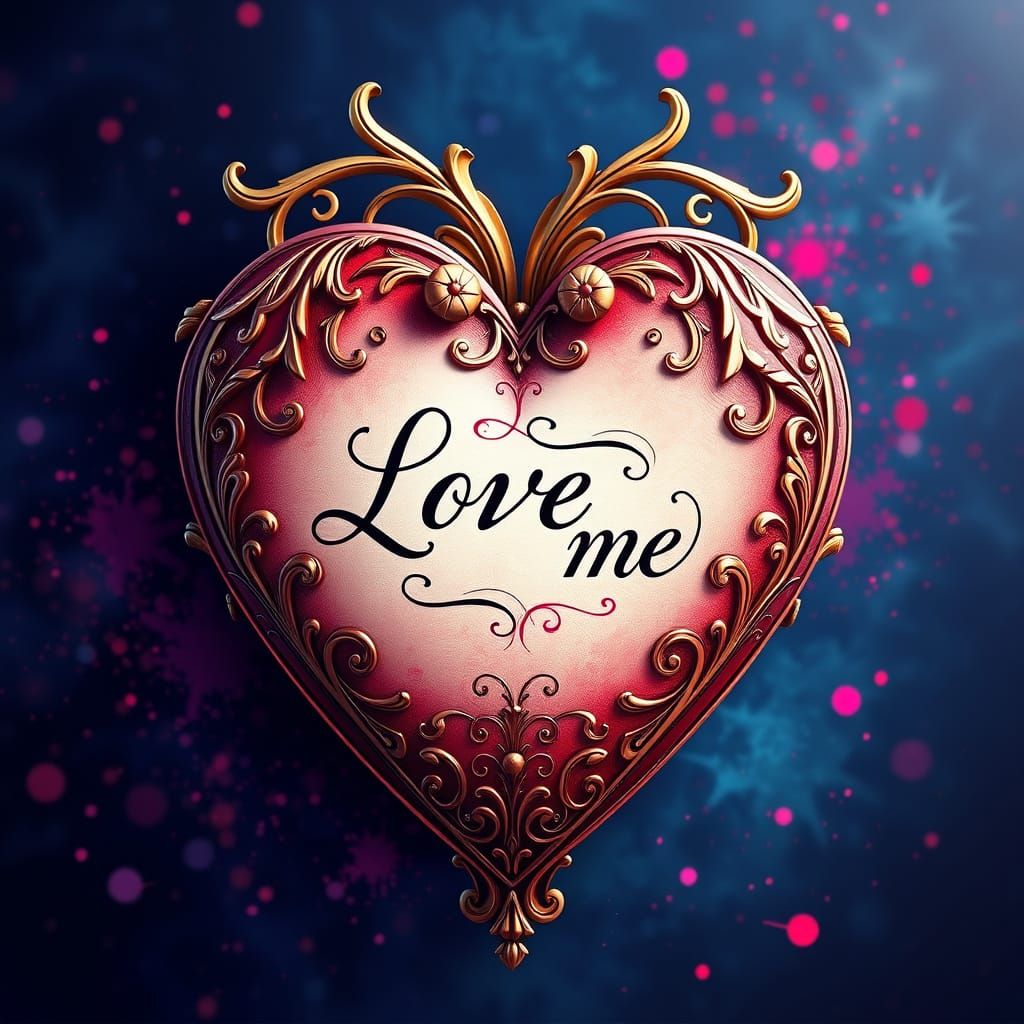 Ethereal Conversation Heart in Enchanting Fantasy Style