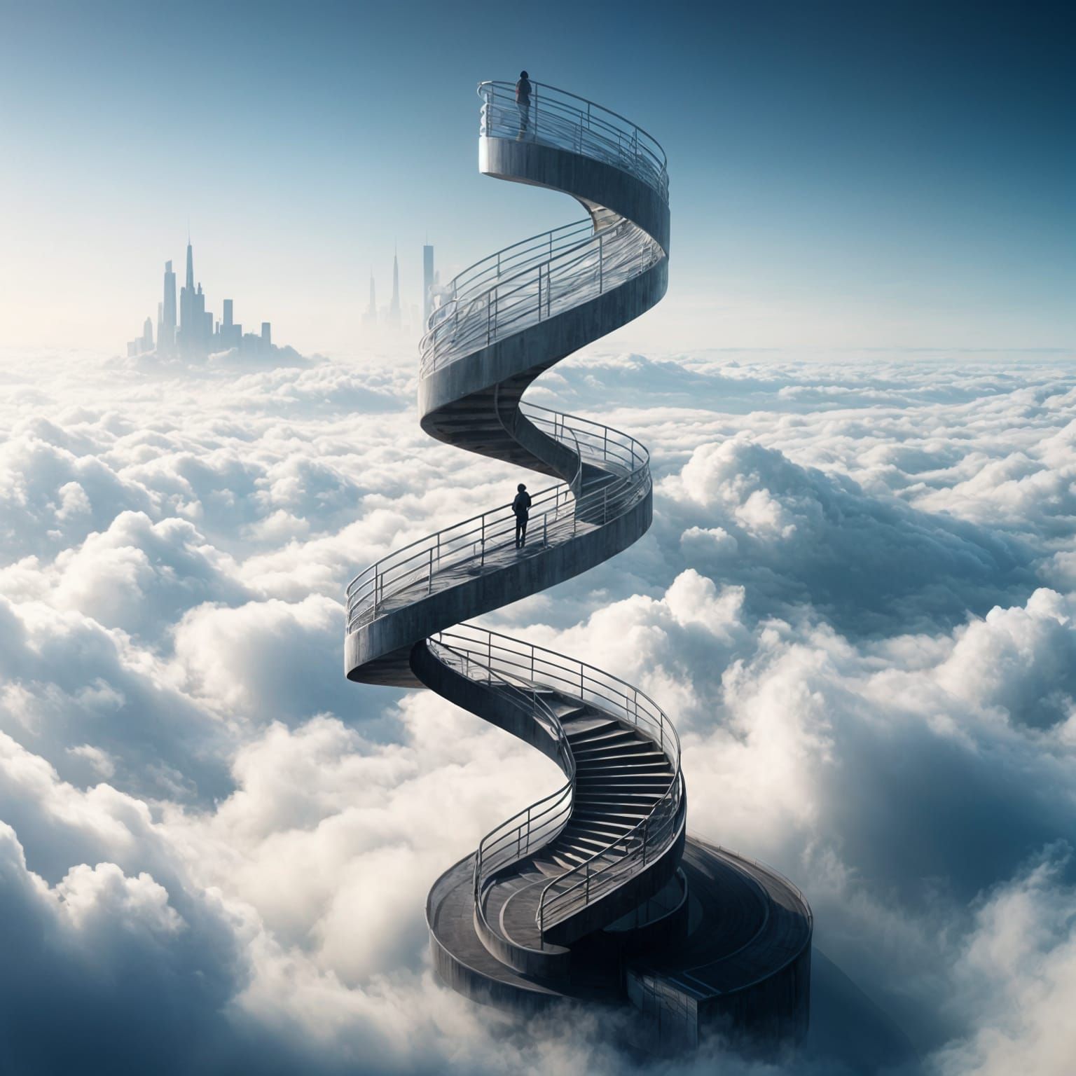 Staircase to the Clouds: A Journey into the Unknown