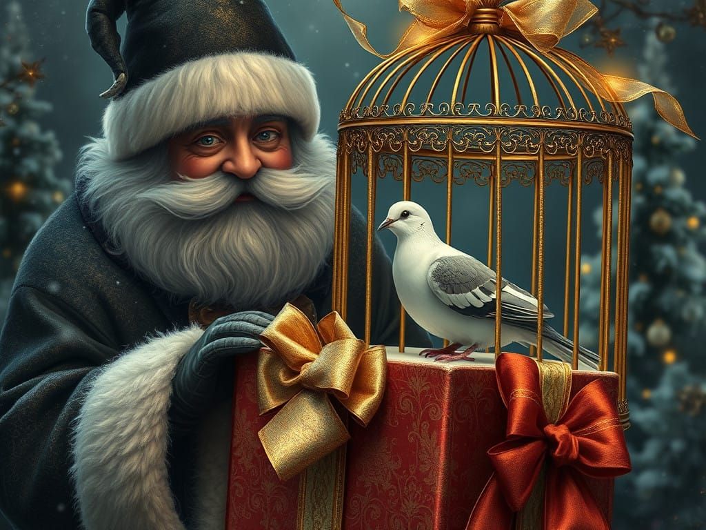 Sly Kidnapper's Victorian Trap for Jolly Santa Claus