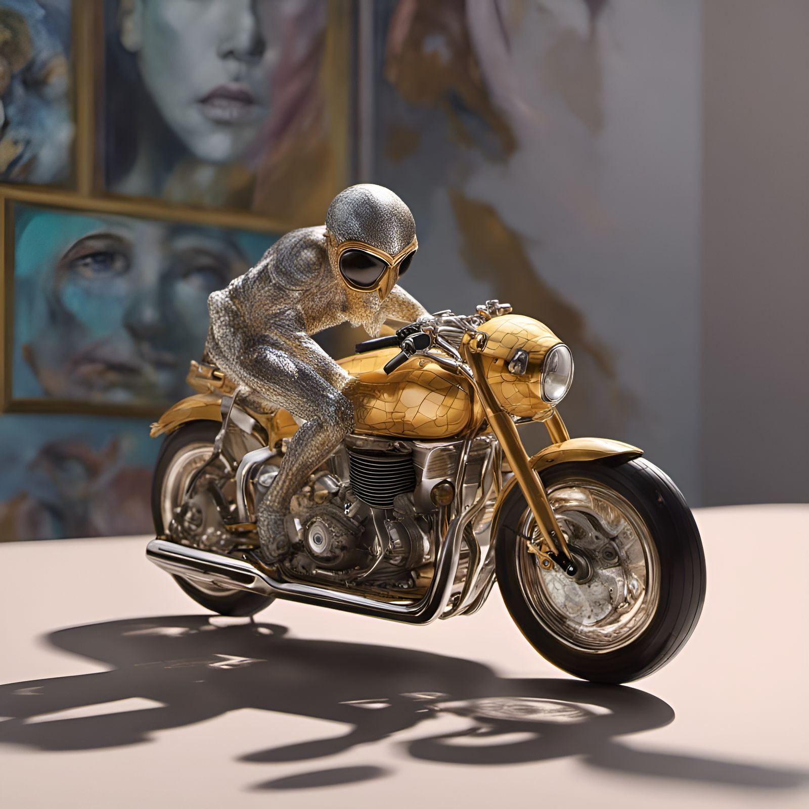 Alien Pets and People with Glazed Surfaces