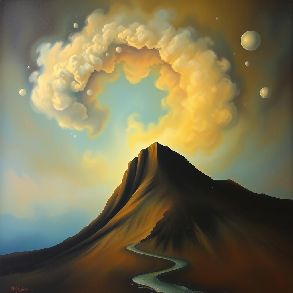 Nebula Sword in Surrealist Style