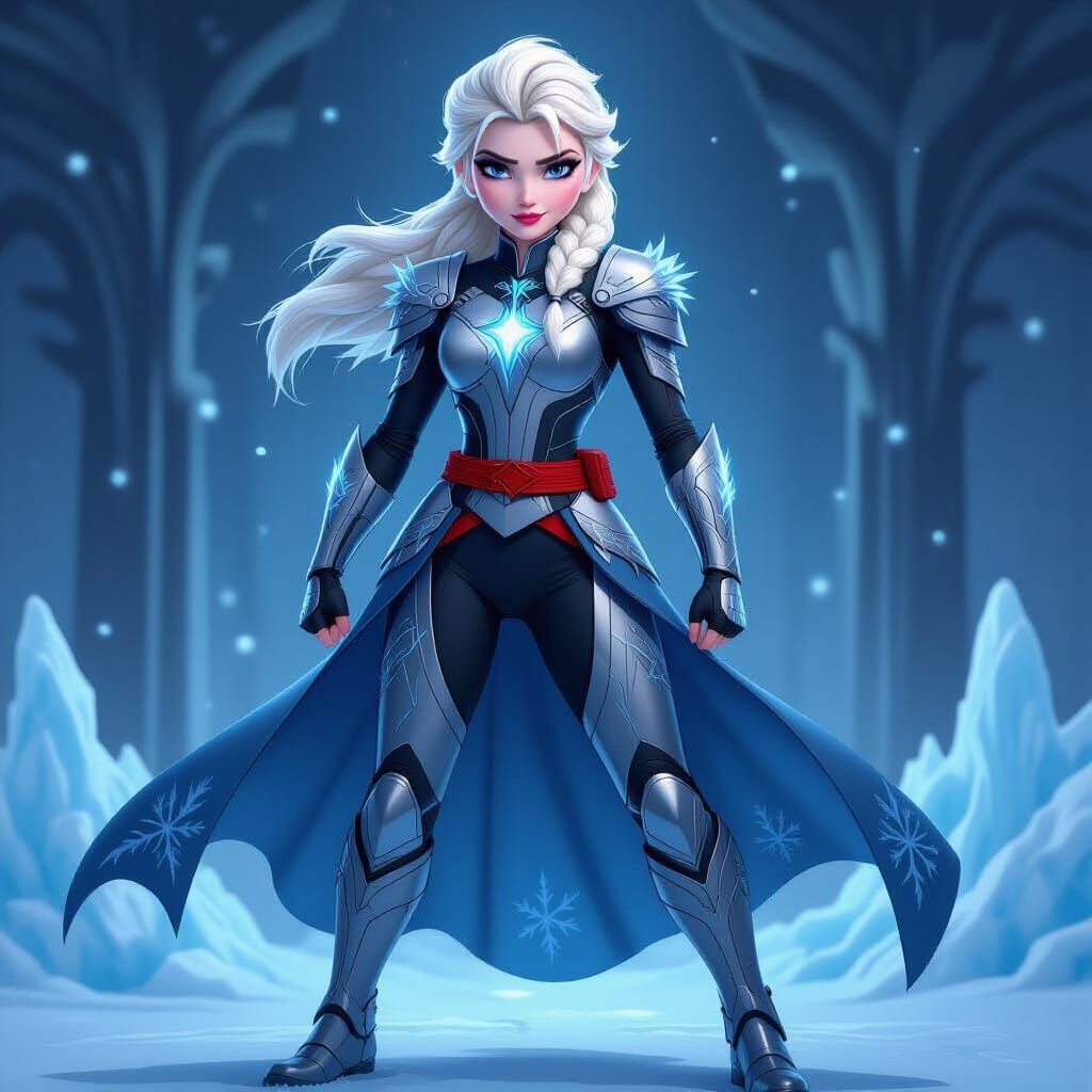 Elsa as Black Widow in Tactical Armor