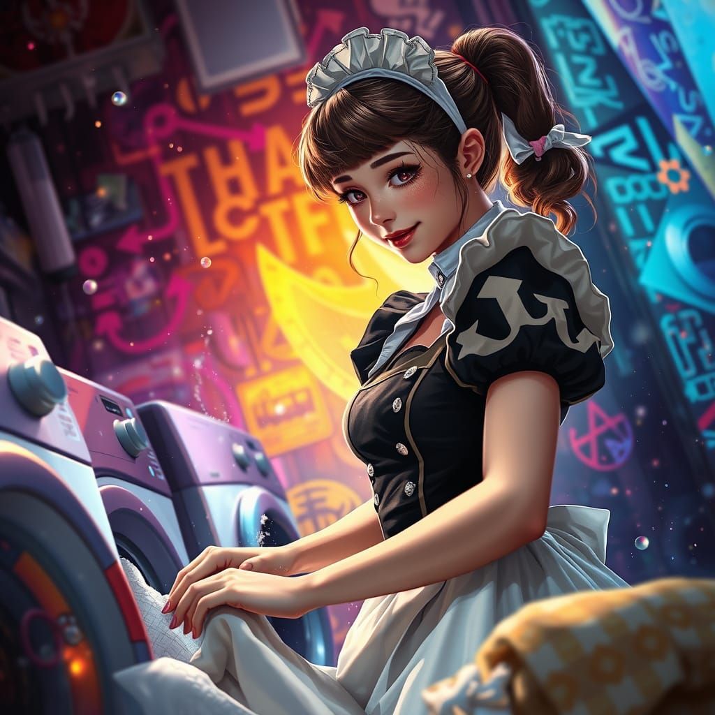 French Maid in Multidimensional Space: Hyperrealistic Concep...