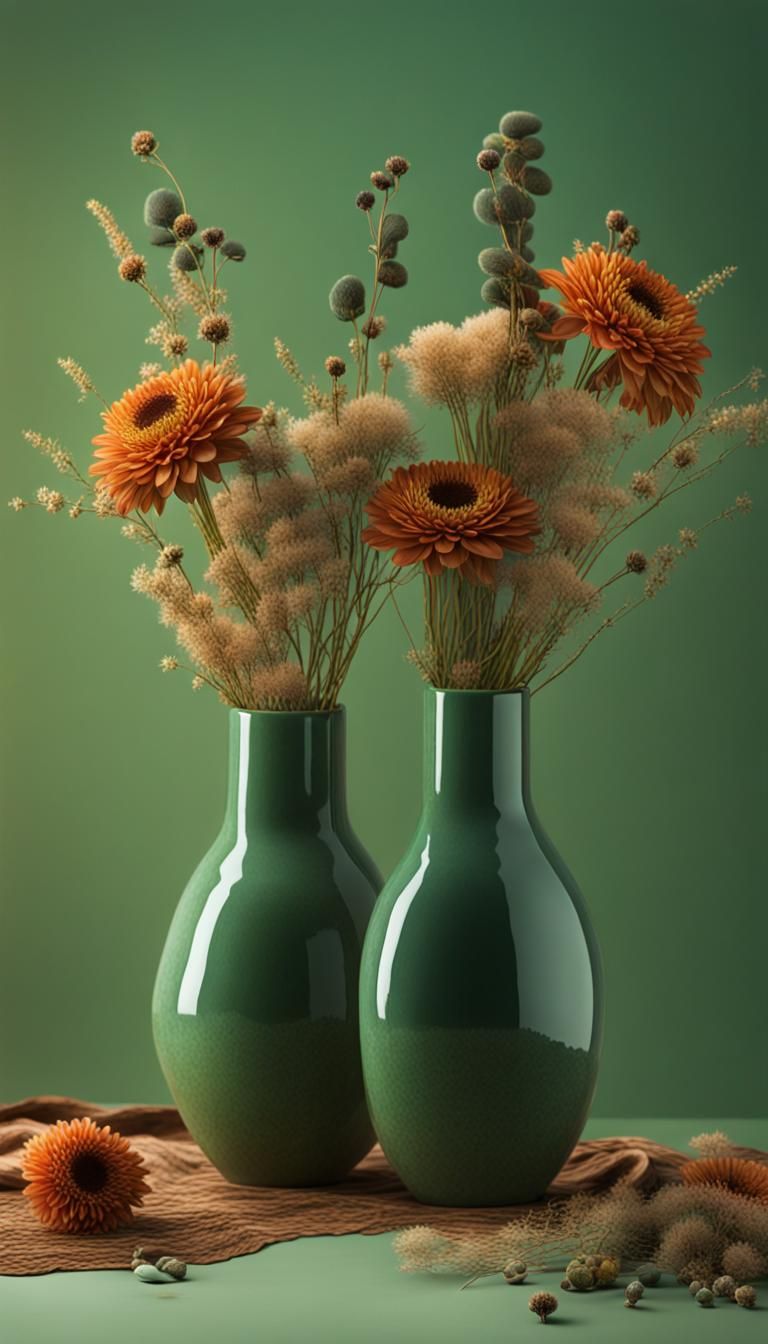 centerpiece, floral arrangement with dried and fresh flowers...