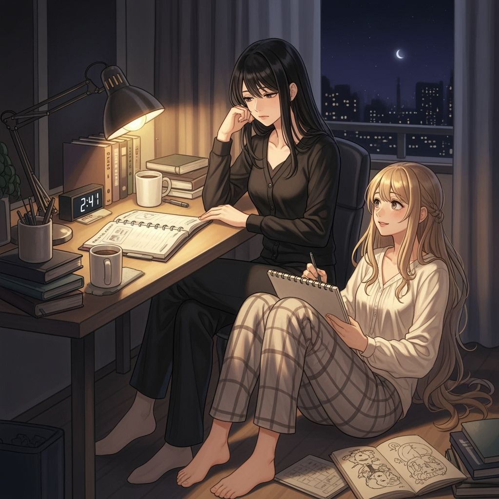 Late Night Sketch of Celestine in Painterly Style