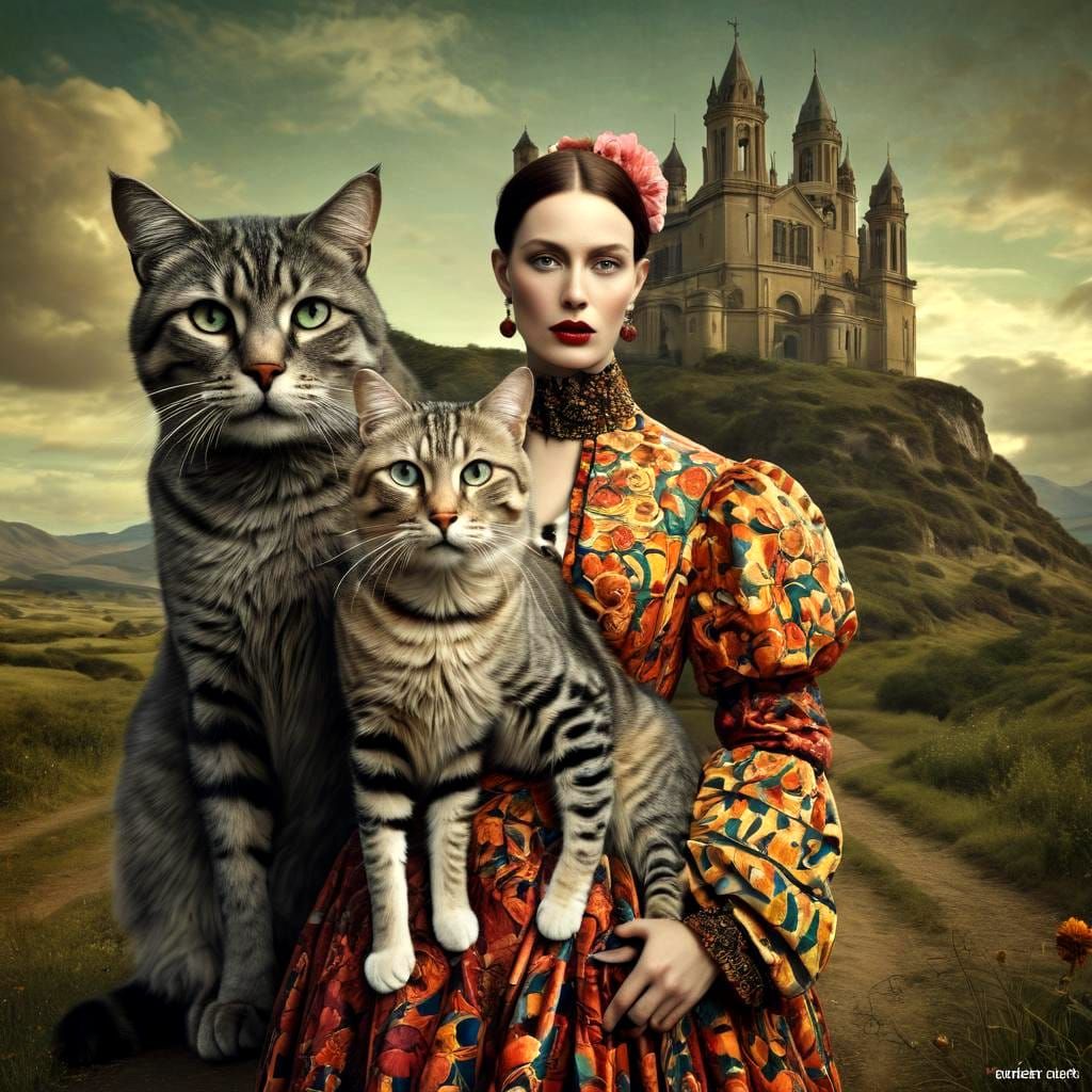 Stunning Femme Fatale in Extravagant Cyberpunk Style