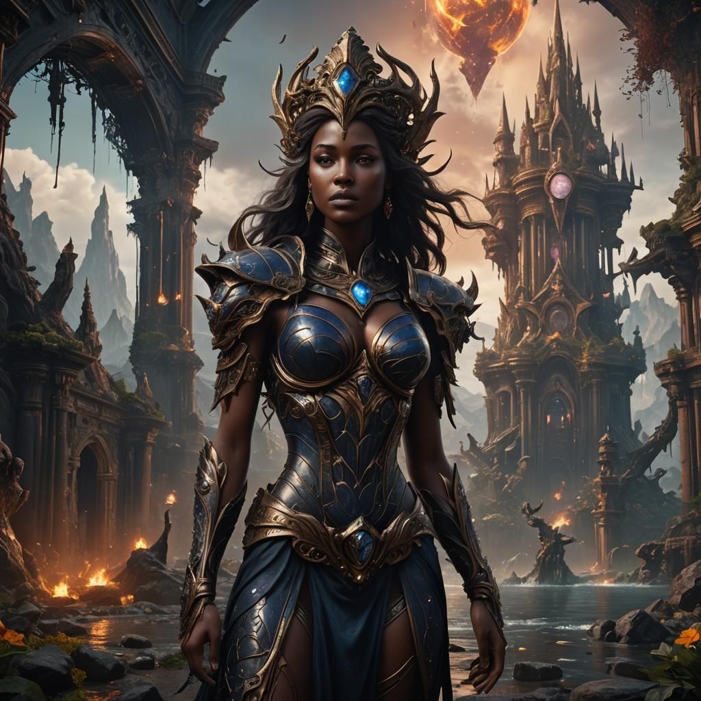 Dark Venus: Detailed Matte Painting in 8k