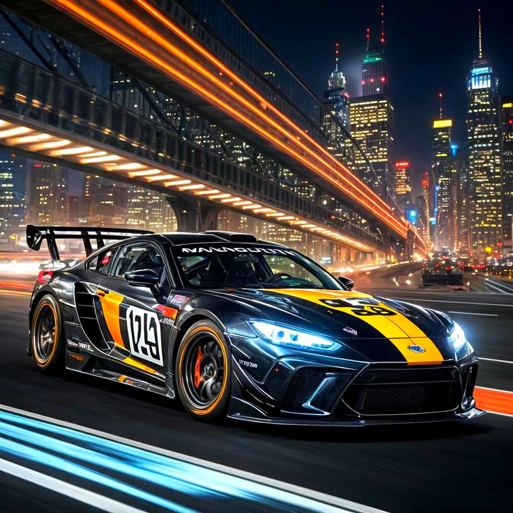 Cool Car Races Through Metropolis