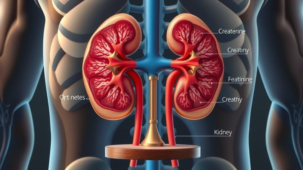 Kidney Illustration: Healthy vs Impaired Function