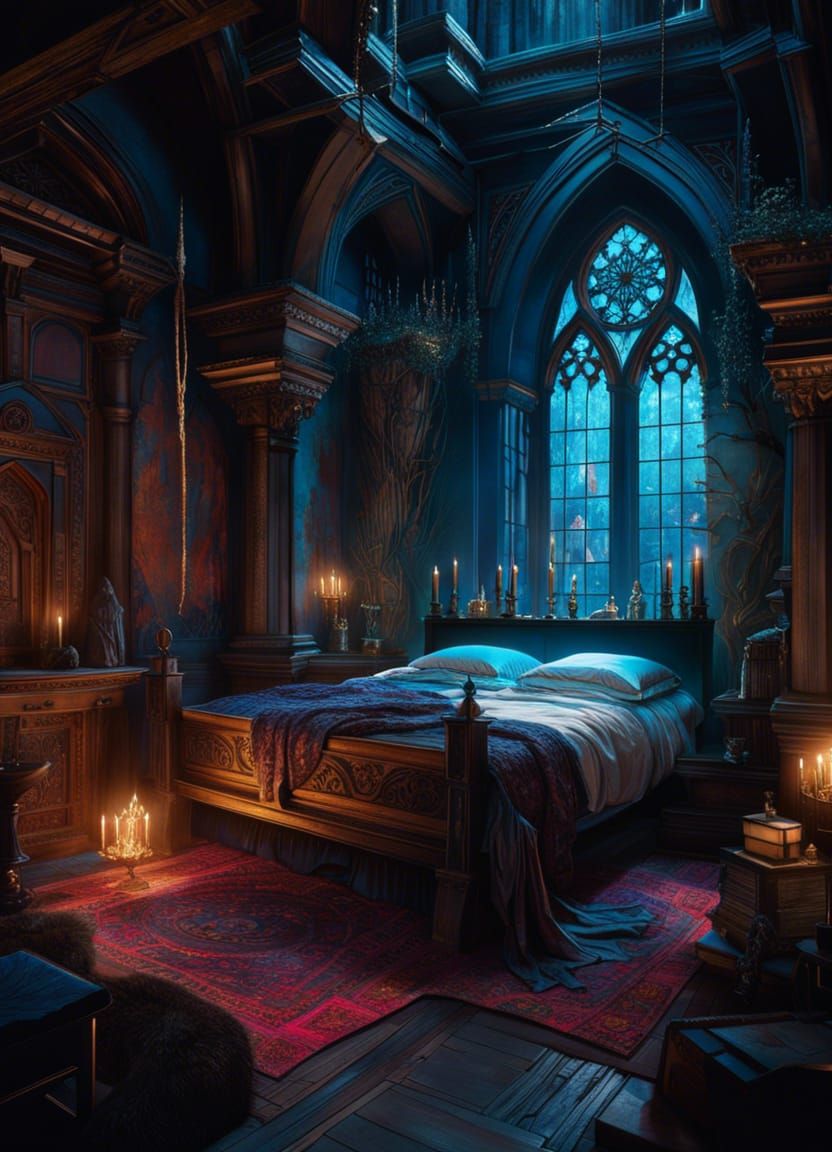 Dark Magic Style Bedroom!