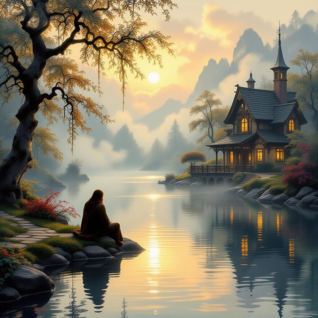 Contemplative Solitude by the Golden River