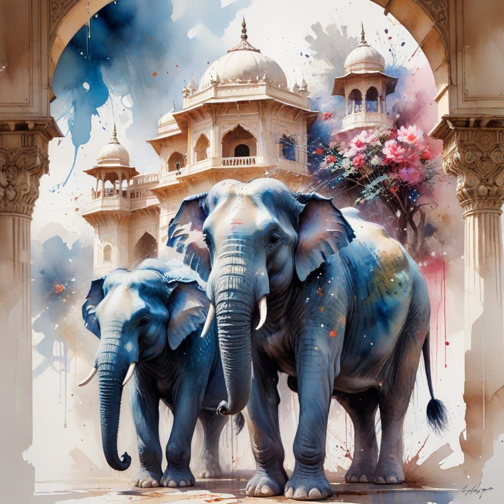 Rajput Royal Architecture in Jaipur's City Palace