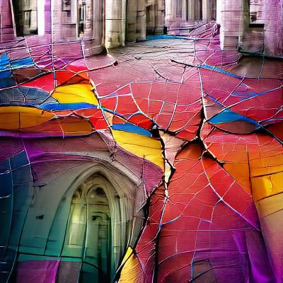 Colorful Stained Glass Cathedral Window
