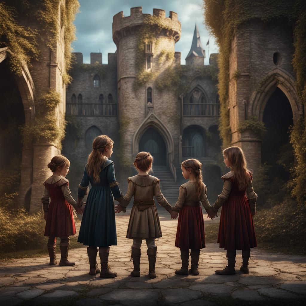 Medieval Children's Circle: Fantasy Concept Art