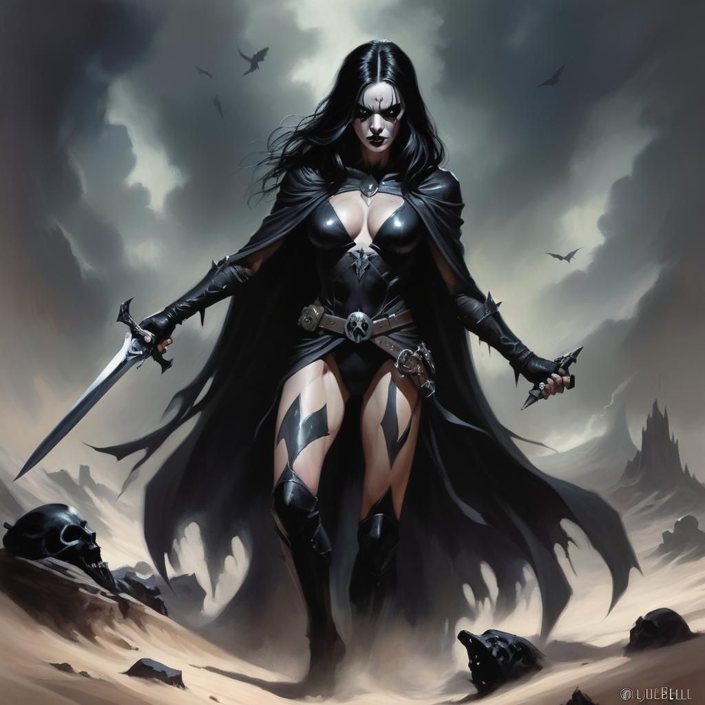 Dramatic Grimdark Fantasy Artwork