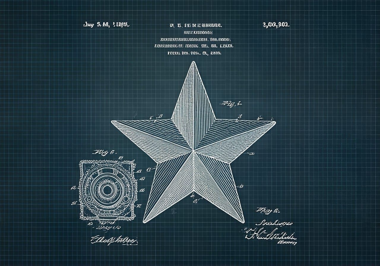 Patent Drawing of a Star