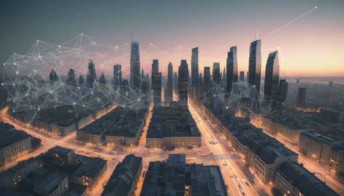 Cityscape in Wireframe