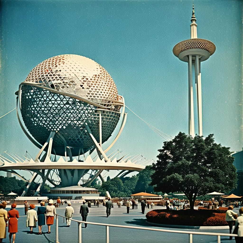 Vintage Photo of 1964 New York World's Fair