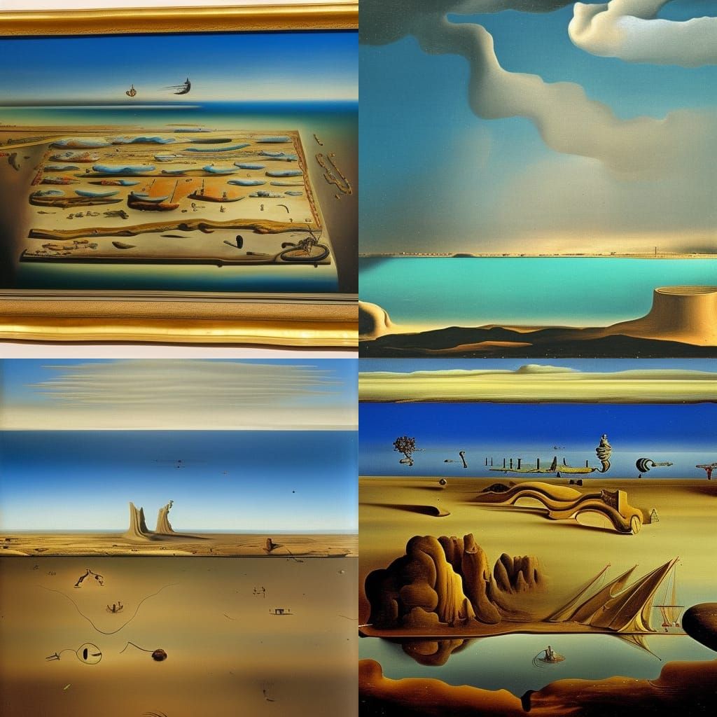Surreal Aerial View of Botany Bay, Dali Style