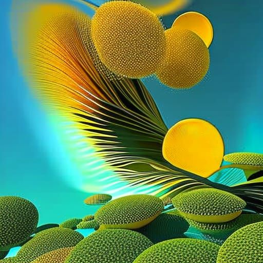 Holographic Circles in Abstract Cosmic Horror Style